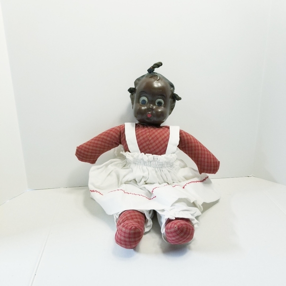 Vintage Handmade Cloth Doll - Picture 1 of 15